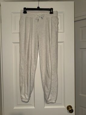 aerie Women’s Heather Light Gray Drawstring Joggers